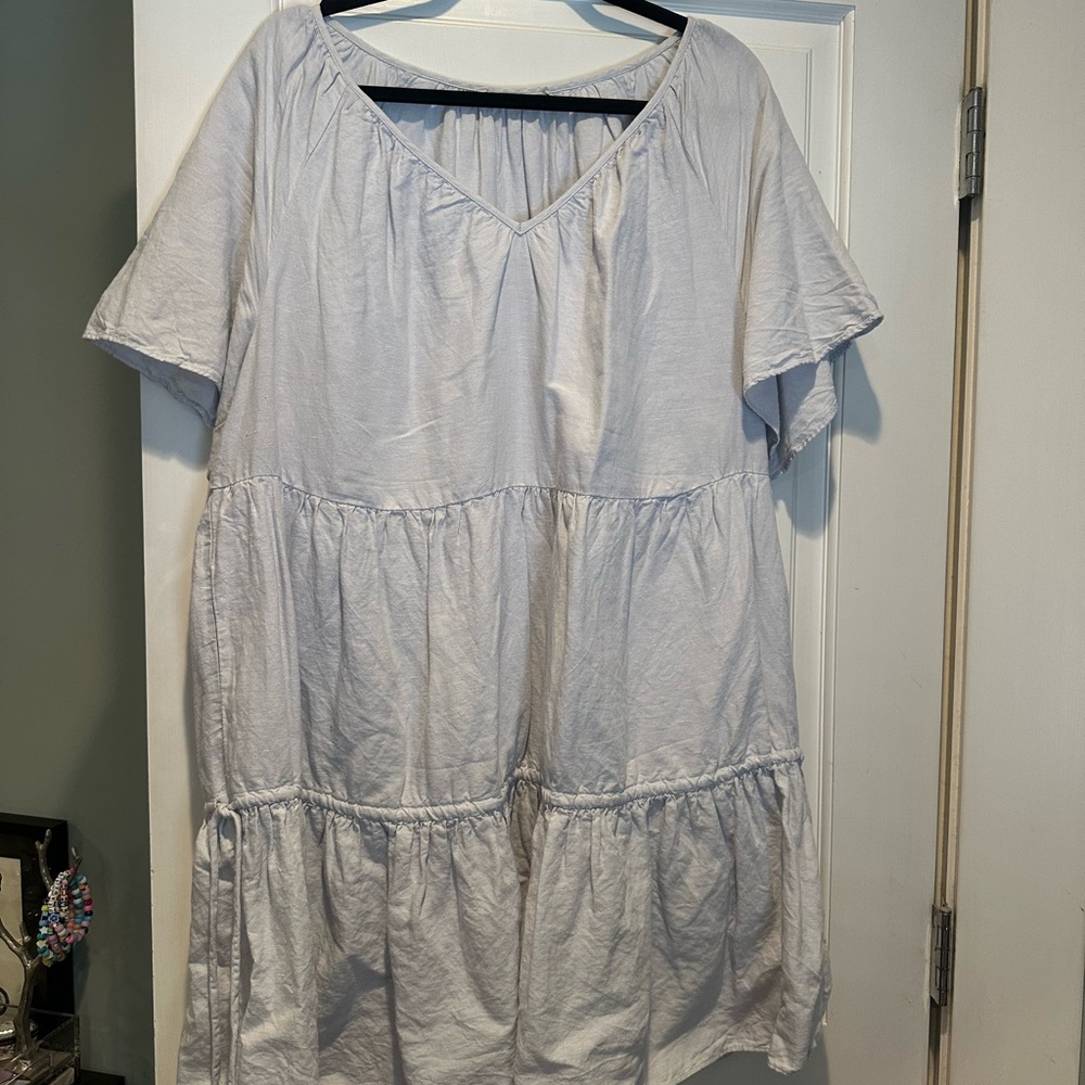 Madewell Linen-Blend Lorelei Mini Dress